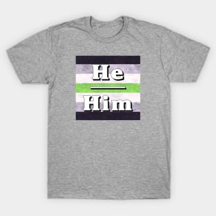 He-Him Pronouns: Agender T-Shirt